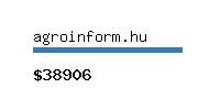 agroinform.hu Website value calculator