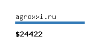 agroxxi.ru Website value calculator