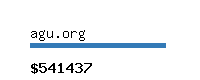 agu.org Website value calculator