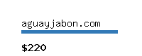 aguayjabon.com Website value calculator