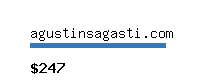 agustinsagasti.com Website value calculator