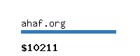 ahaf.org Website value calculator