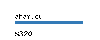 aham.eu Website value calculator