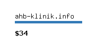 ahb-klinik.info Website value calculator