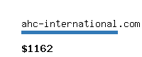 ahc-international.com Website value calculator