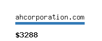 ahcorporation.com Website value calculator