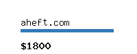 aheft.com Website value calculator