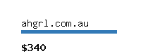 ahgrl.com.au Website value calculator