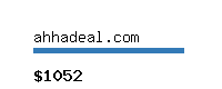 ahhadeal.com Website value calculator