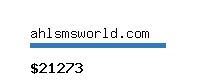 ahlsmsworld.com Website value calculator