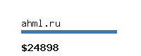 ahml.ru Website value calculator