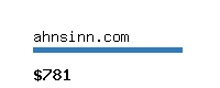 ahnsinn.com Website value calculator