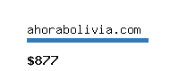 ahorabolivia.com Website value calculator