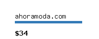 ahoramoda.com Website value calculator