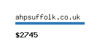 ahpsuffolk.co.uk Website value calculator