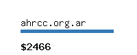 ahrcc.org.ar Website value calculator