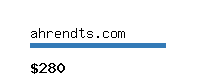 ahrendts.com Website value calculator