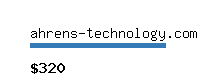 ahrens-technology.com Website value calculator