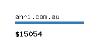 ahri.com.au Website value calculator