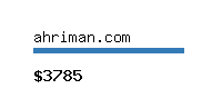 ahriman.com Website value calculator