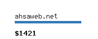 ahsaweb.net Website value calculator