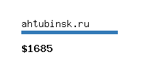 ahtubinsk.ru Website value calculator