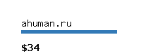 ahuman.ru Website value calculator