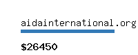 aidainternational.org Website value calculator