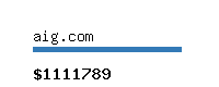 aig.com Website value calculator