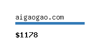 aigaogao.com Website value calculator