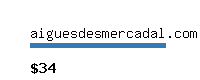 aiguesdesmercadal.com Website value calculator