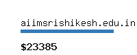 aiimsrishikesh.edu.in Website value calculator