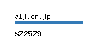 aij.or.jp Website value calculator