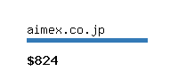 aimex.co.jp Website value calculator