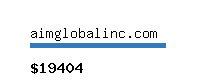 aimglobalinc.com Website value calculator