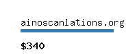 ainoscanlations.org Website value calculator