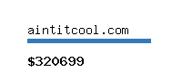 aintitcool.com Website value calculator