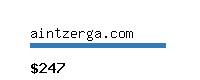 aintzerga.com Website value calculator