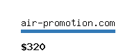 air-promotion.com Website value calculator