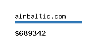 airbaltic.com Website value calculator