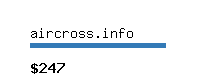 aircross.info Website value calculator