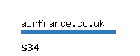 airfrance.co.uk Website value calculator