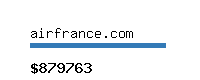 airfrance.com Website value calculator