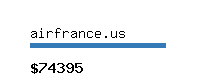 airfrance.us Website value calculator