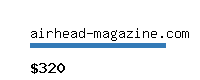 airhead-magazine.com Website value calculator
