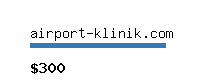 airport-klinik.com Website value calculator