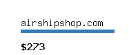 airshipshop.com Website value calculator