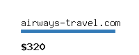 airways-travel.com Website value calculator