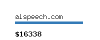 aispeech.com Website value calculator