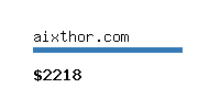 aixthor.com Website value calculator